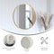 Flash Furniture 24" Round Gold Metal Framed Accent Wall Mirror HFKHD-4GD-CRE8-391315-GG - alternate 3